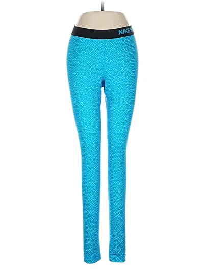 Pre-owned Nike Active Pants In Blue