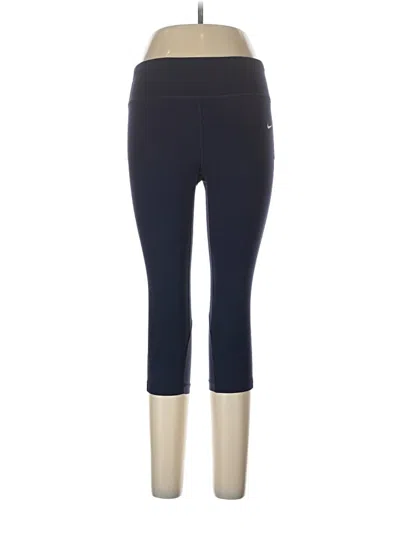 Pre-owned Nike Active Pants In Blue