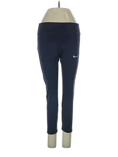 Pre-owned Nike Active Pants In Blue