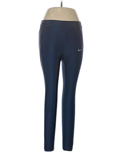 Pre-owned Nike Active Pants In Blue