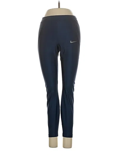 Pre-owned Nike Active Pants In Blue