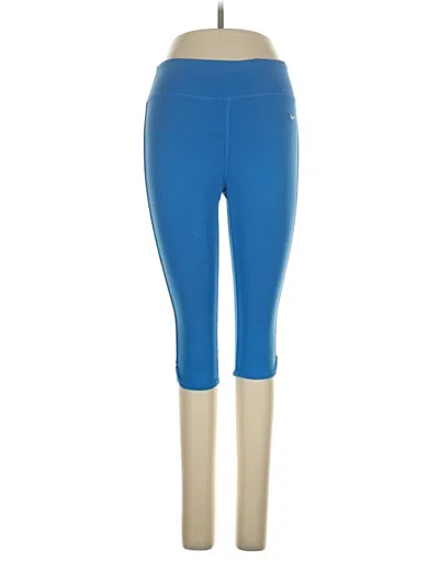 Pre-owned Nike Active Pants In Blue