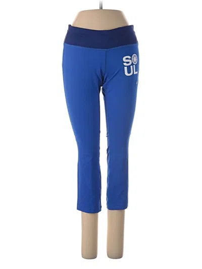 Pre-owned Nike Active Pants In Blue