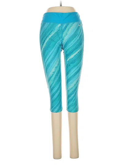 Pre-owned Nike Active Pants In Blue