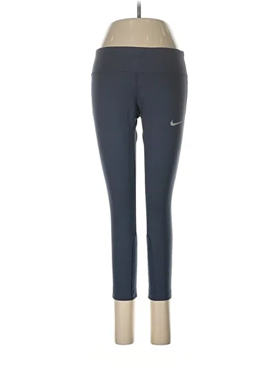 Pre-owned Nike Active Pants In Blue