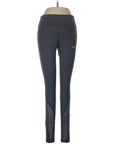 Pre-owned Nike Active Pants In Blue