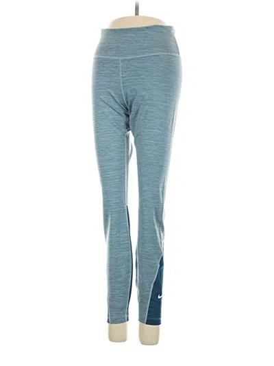 Pre-owned Nike Active Pants In Blue