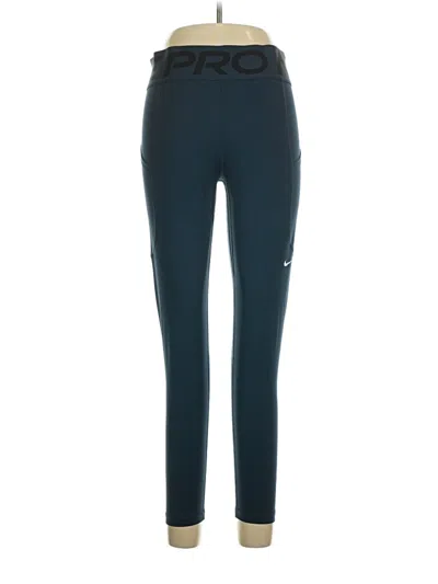 Pre-owned Nike Active Pants In Blue