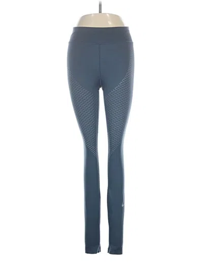 Pre-owned Nike Active Pants In Blue