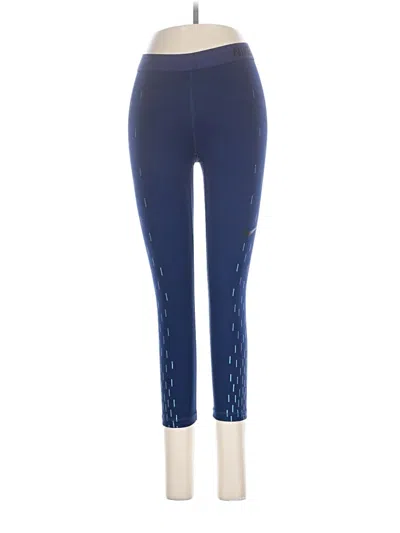 Pre-owned Nike Active Pants In Blue