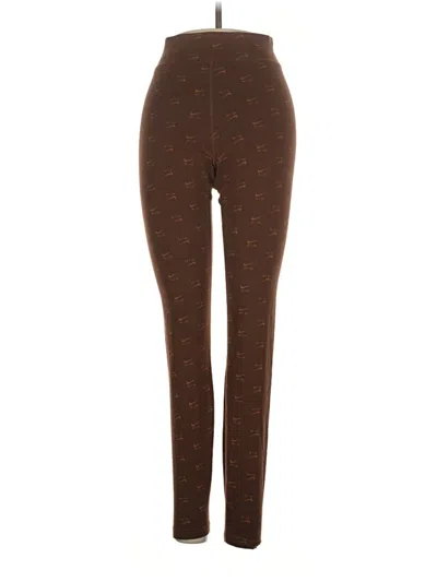 Pre-owned Nike Active Pants In Brown