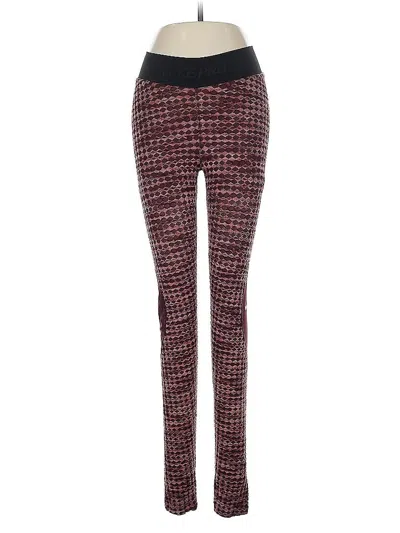 Pre-owned Nike Active Pants In Burgundy