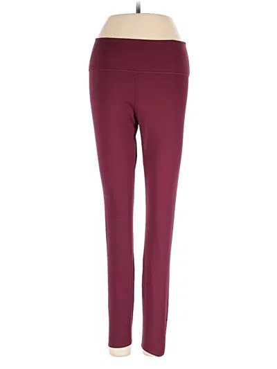 Pre-owned Nike Active Pants In Burgundy