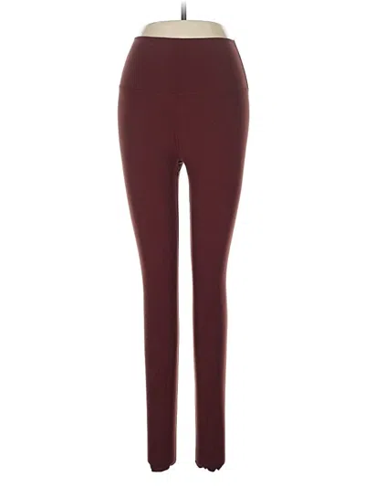 Pre-owned Nike Active Pants In Burgundy