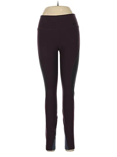Pre-owned Nike Active Pants In Burgundy