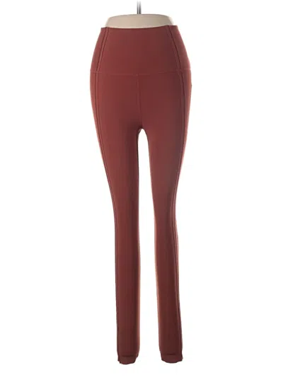 Pre-owned Nike Active Pants In Burgundy