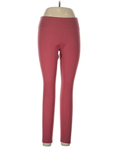 Pre-owned Nike Active Pants In Burgundy