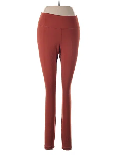 Pre-owned Nike Active Pants In Burgundy