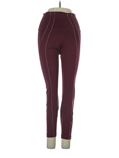 Pre-owned Nike Active Pants In Burgundy