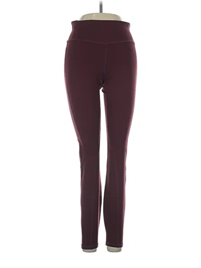 Pre-owned Nike Active Pants In Burgundy