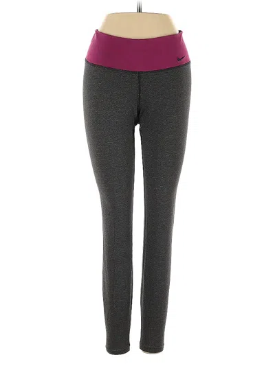 Pre-owned Nike Active Pants In Gray
