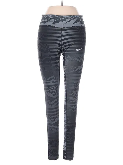 Pre-owned Nike Active Pants In Gray