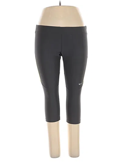 Pre-owned Nike Active Pants In Gray