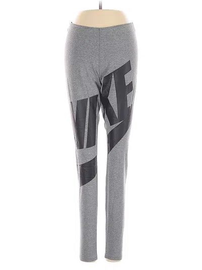 Pre-owned Nike Active Pants In Gray