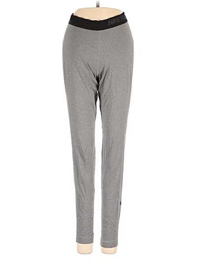 Pre-owned Nike Active Pants In Gray