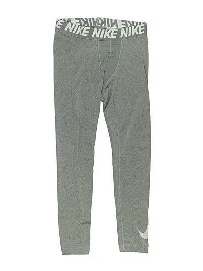 Pre-owned Nike Kids' Active Pants In Gray