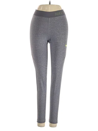 Pre-owned Nike Active Pants In Gray