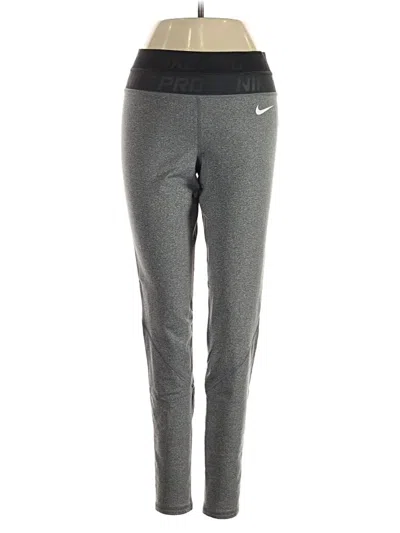 Pre-owned Nike Active Pants In Gray