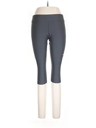 Pre-owned Nike Active Pants In Gray