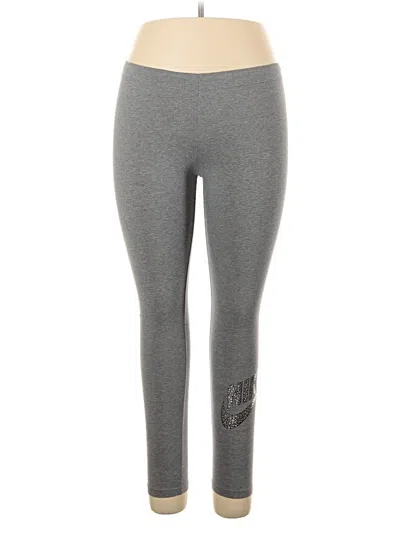 Pre-owned Nike Active Pants In Gray