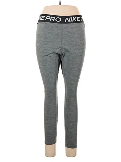 Pre-owned Nike Active Pants In Gray
