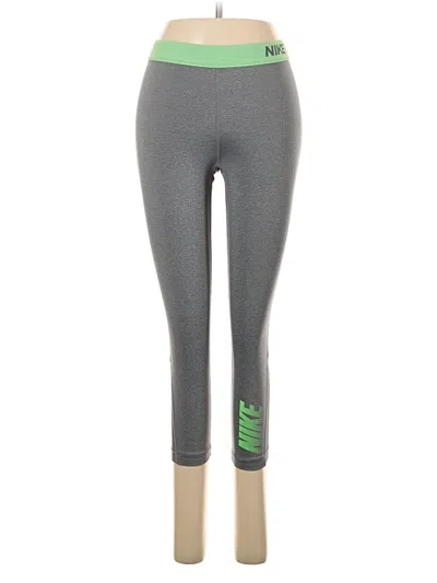 Pre-owned Nike Active Pants In Gray