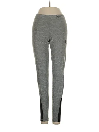 Pre-owned Nike Active Pants In Gray