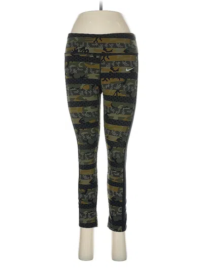 Pre-owned Nike Active Pants In Green