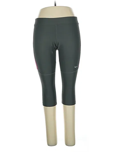 Pre-owned Nike Active Pants In Green