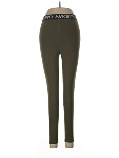 Pre-owned Nike Active Pants In Green