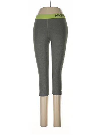 Pre-owned Nike Active Pants In Green