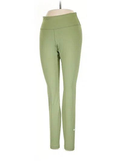 Pre-owned Nike Active Pants In Green