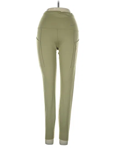 Pre-owned Nike Active Pants In Green