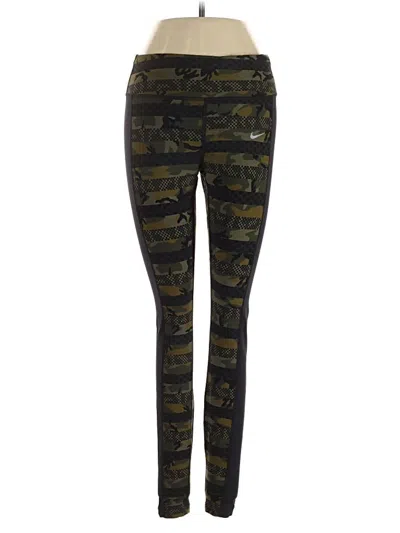 Pre-owned Nike Active Pants In Green