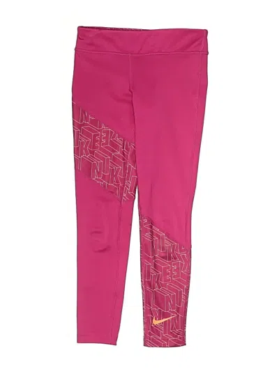 Pre-owned Nike Kids' Active Pants In Pink