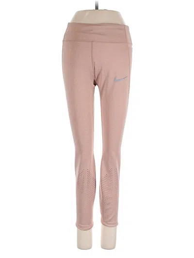 Pre-owned Nike Active Pants In Pink