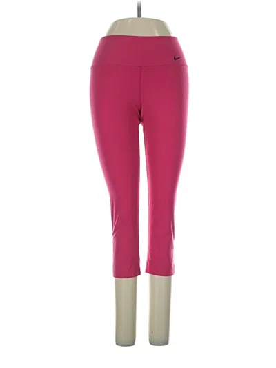 Pre-owned Nike Active Pants In Pink