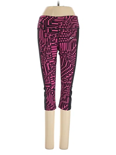 Pre-owned Nike Active Pants In Pink