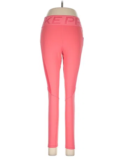 Pre-owned Nike Active Pants In Pink