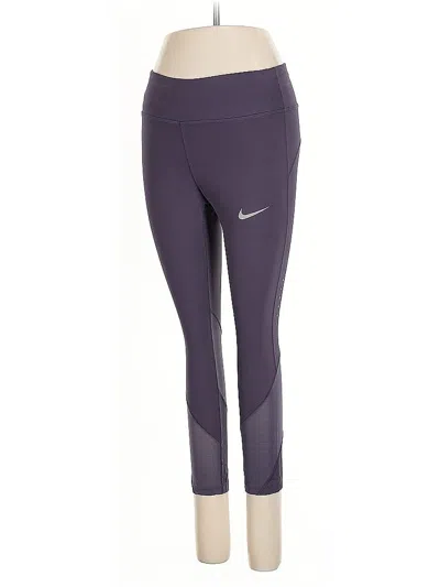 Pre-owned Nike Active Pants In Purple